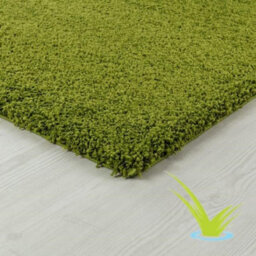 STALWART Modern Shaggy Rug - 5Cm Thick Pile Soft Touch Washable Area Rugs Carpet (Green, 160X230Cm) - thumbnail 4