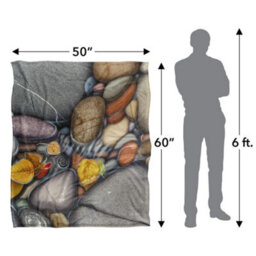 Jq Licensing Silky Stone Autumn Supersoft Blanket Multicoloured (One Size) - thumbnail 5