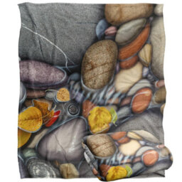 Jq Licensing Silky Stone Autumn Supersoft Blanket Multicoloured (One Size) - thumbnail 2