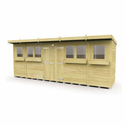 Buttercup Farm 20 X 4 Feet Pent Summer Shed - Wood - L118 X W589 X H201 Cm - thumbnail 1