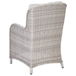 Beliani Set Of 2 Garden Armchairs Cascais Pe Rattan Beige - thumbnail 6