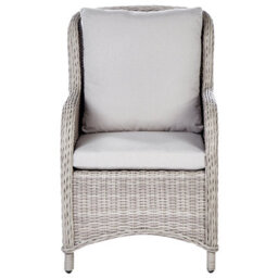 Beliani Set Of 2 Garden Armchairs Cascais Pe Rattan Beige - thumbnail 5