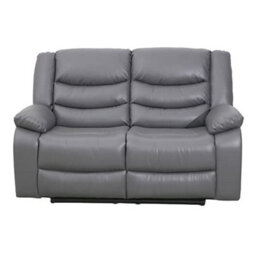 Furniture in Fashion Sorreno Bonded Leather Recliner 2 Seater Sofa In Dark Grey - thumbnail 6