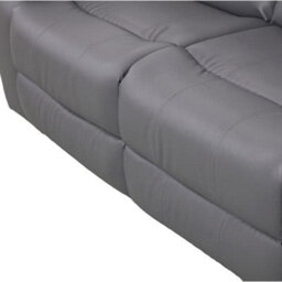 Furniture in Fashion Sorreno Bonded Leather Recliner 2 Seater Sofa In Dark Grey - thumbnail 8