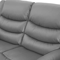 Furniture in Fashion Sorreno Bonded Leather Recliner 2 Seater Sofa In Dark Grey - thumbnail 9