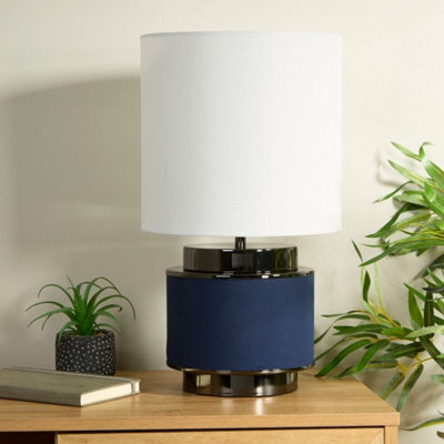 Pagazzi Lighting Pagazzi Marriot Navy & Black Nickel Table Lamp - image 1