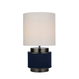 Pagazzi Lighting Pagazzi Marriot Navy & Black Nickel Table Lamp - thumbnail 5