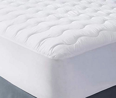 Just So Home Extra Deep Fill Quilted Mattress Protector Supersoft Microfibre Fully Fitted Elasticated Skirt (Single)