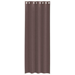 Berkfield Voile Curtains With Grommets 2 Pcs Brown 140X300 Cm - thumbnail 4
