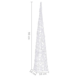 Walplus Acrylic Decorative Led Light Cone Cold White 90 Cm - thumbnail 8