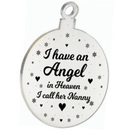 Red Ocean Beautiful Nanny Memorial Christmas Tree Decoration Rememberance - thumbnail 5