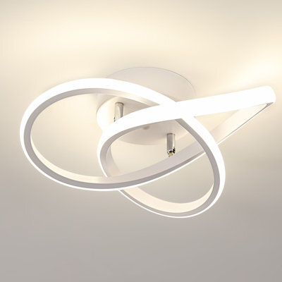 Pheashine White Aluminium Clover Led Flush Mount Ceiling Light 30W Neutral White 4500K For Bedroom,kitchen,hallway,living Room - image 1