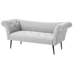 Beliani Chaise Longue Nantilly Fabric Light Grey - thumbnail 4