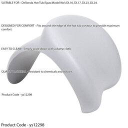 Loops Hot Tub & Spa Comfort Headrest - Clip On Portable Pool Pillow Cushion - thumbnail 2