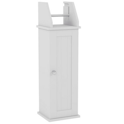 Lassic Bath Vida Toilet Roll Holder & Cupboard, White (Fsc 100%) - image 1