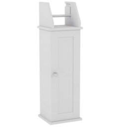 Lassic Bath Vida Toilet Roll Holder & Cupboard, White (Fsc 100%) - thumbnail 6