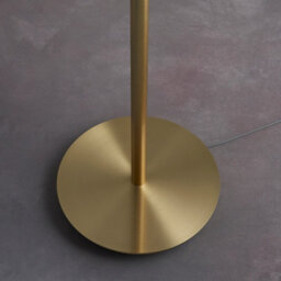Luminosa Lighting Luminosa Fraser Base & Shade Floor Lamp Satin Brass Plate, Natural Linen Mix Fabric - thumbnail 6