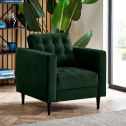 Furniturebox Uk Jenna Emerald Green Velvet Armchair