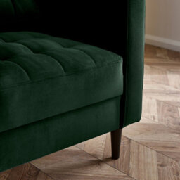 Furniturebox Uk Jenna Emerald Green Velvet Armchair - thumbnail 6