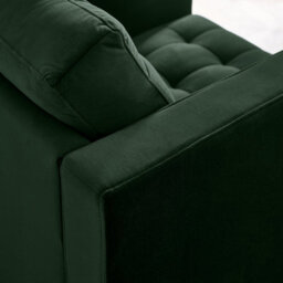 Furniturebox Uk Jenna Emerald Green Velvet Armchair - thumbnail 4