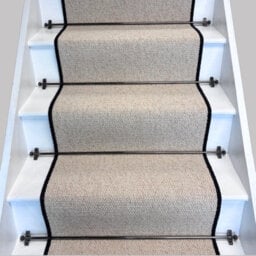 RainbowHome Keswick Cream Fleck Weave Stair Runner With 100% Pure Wool Edge 55 600 - thumbnail 1