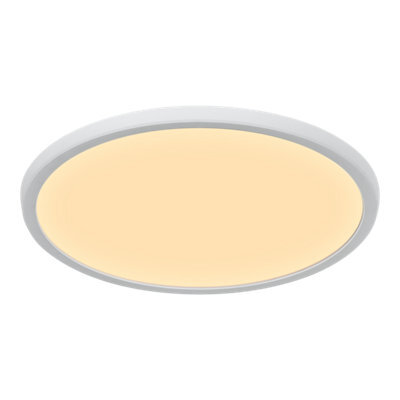 GoodHome Solidaster Matt Plastic White Led Ceiling Light - image 1