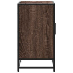 Berkfield Bathroom Sink Cabinet Brown Oak 65X33X60 Cm Engineered Wood - thumbnail 7