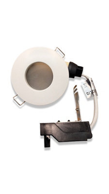UKEW Pack Of 4 - White ,recessed Downlight Round Bathroom Gu10 Ceiling Light Fixture Ip65 Spotlight ,frosted Cover - image 1