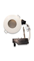UKEW Pack Of 4 - White ,recessed Downlight Round Bathroom Gu10 Ceiling Light Fixture Ip65 Spotlight ,frosted Cover - thumbnail 1