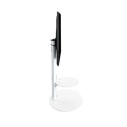 "Avf Lugano 80Cm Oval Pedestal Tv Stand, For Tvs 32-65"" - Satin White" - thumbnail 8