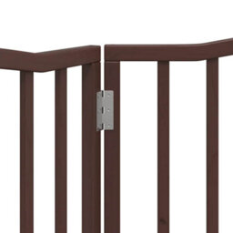 Walplus Brown Oak Dog Gate Foldable 2 Panels 160 Cm Poplar Wood - thumbnail 8