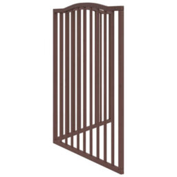 Walplus Brown Oak Dog Gate Foldable 2 Panels 160 Cm Poplar Wood - thumbnail 5