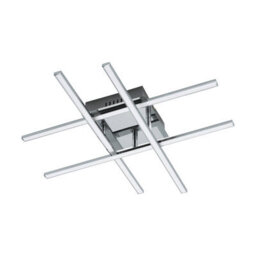 Eglo Lasana 1 Led Contemporary Flush Chrome Ceiling Light - thumbnail 2