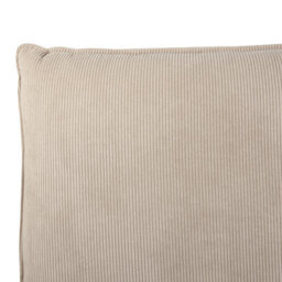 Beliani Waterbed Corduroy Vinay 180 X 200 Cm (Eu Super King) Taupe - thumbnail 9