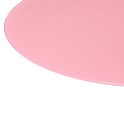 Beliani Minimalist Side Table Kensico Metal Pink - thumbnail 4
