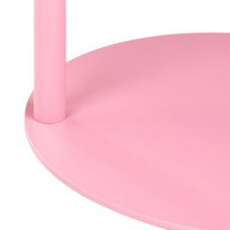 Beliani Minimalist Side Table Kensico Metal Pink - thumbnail 5