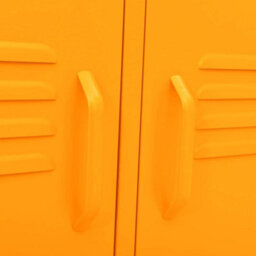 Berkfield Tv Cabinet Mustard Yellow 105X35X50 Cm Steel - thumbnail 7