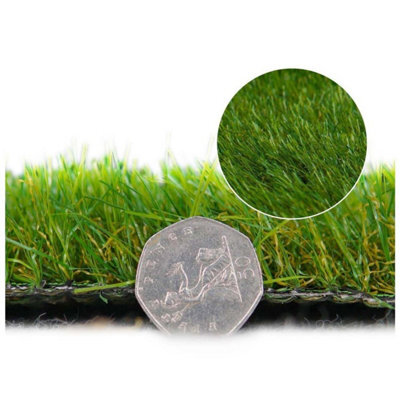 "Seville 35mm Artificial Grass, Premium Quality Outdoor Artificial Grass, Fake Grass For Patio-3M(9'9"") X 4M(13'1"")-12M²" - image 1