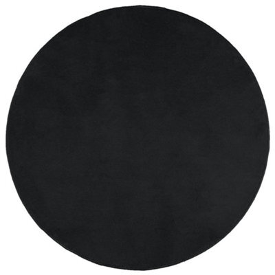 Berkfield Modern Rug Oviedo Short Pile Black Size  200 Cm