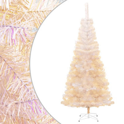 Berkfield Artificial Christmas Tree With Iridescent Tips White 240 Cm Pvc - image 1
