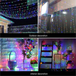 Shatchi 100 Multicolour Leds Multifunction Timer Clear Cable Outdoor String Fairy Lights 10M - thumbnail 5