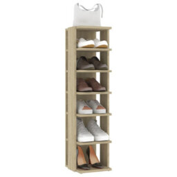 Vidaxl Shoe Cabinet Sonoma Oak 27.5X27X102 Cm Engineered Wood - thumbnail 6
