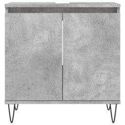 Walplus Bathroom Cabinet Concrete Grey 58X33X60 Cm Engineered Wood - thumbnail 4