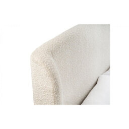 Ashfield Elegant Ivory Boucle Bed With Black Legs - King 5Ft (150Cm) - thumbnail 7