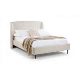 Ashfield Elegant Ivory Boucle Bed With Black Legs - King 5Ft (150Cm) - thumbnail 4