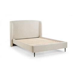 Ashfield Elegant Ivory Boucle Bed With Black Legs - King 5Ft (150Cm) - thumbnail 5