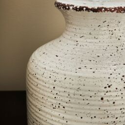 Inlight Capan Crackled Round Matt Natural Distressed Effect Table Lamp - thumbnail 6