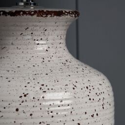 Inlight Capan Crackled Round Matt Natural Distressed Effect Table Lamp - thumbnail 7