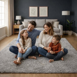 Uetian Silver Shaggy Rug Soft 5Cm Dense Pile Modern Area Floor Rug (160X230 Cm) - thumbnail 8