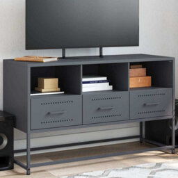 Berkfield Industrial Tv Cabinet Anthracite 100.5X39X60.5 Cm Steel - thumbnail 2